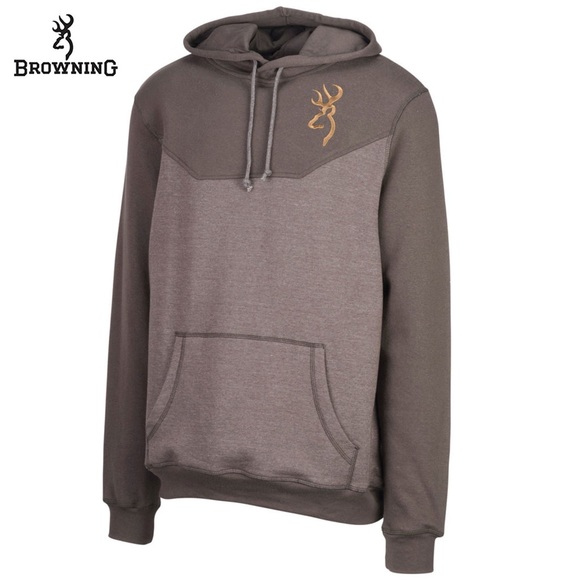 ⭐️ Browning Cohos Sweatshirt Hoodie Black Gray Size XL - Picture 2 of 12